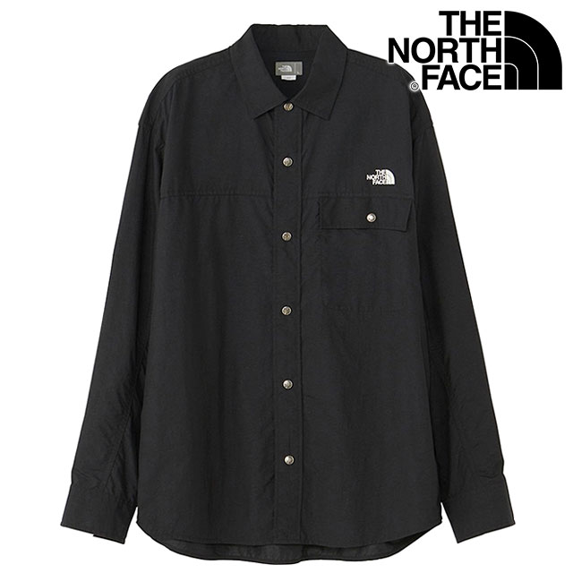 ザ・ノース・フェイス THE NORTH FACE ロングスリーブヌプシシャツ NR11961-K FW24 L S Nuptse Shirt メンズ TNF アウトドア トップス 長袖 撥水 ブラック