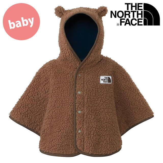 Yahoo! Yahoo!ショッピング(ヤフー ショッピング)ザ・ノース・フェイス THE NORTH FACE ベビーカドルフリースポンチョ NAB72402-LA FW24 B Cuddle Fleece Poncho 赤ちゃん ボアフリースケープ ラテ