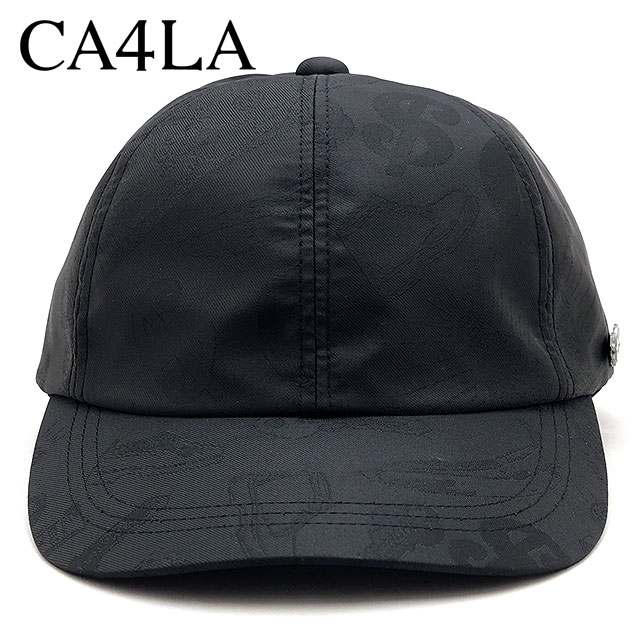 【美品⭐︎送料無料】CA4LA カシラ 新作 シャーリング キャップ CA4LA カシラ キャップ CAW00594 FW24 BLACK AND WHITE