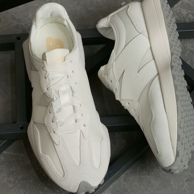 送料無料 ニューバランス スニーカー レディース WS327 NEW BALANCE WS327 WS327BG WS327BL グレー 黒 シューズ  ブランド スポーツ スエード ロゴ