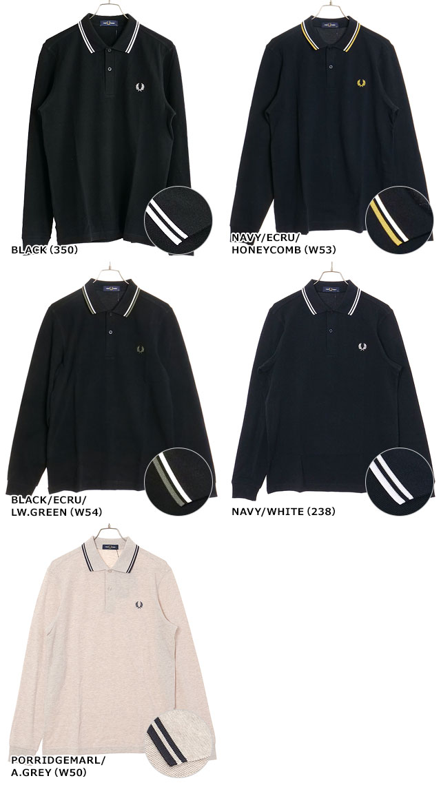 FRED PERRY（フレッドペリー） ロングスリーブ ツイン ティップド