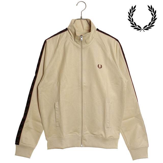 フレッドペリー FRED PERRY コントラスト テープ トラックジャケット J5557-W69 FW24 トラックトップ ブルゾン ジャージ上  OATMEAL WHISKY-BROWN : 10079458 : SHOETIME - 通販 - Yahoo!ショッピング