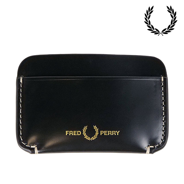 未使用美品・即日発送FRED PERRY L4333 WALLET&CHAIN FRED PERRY（フレッドペリー） ボックスレザーカードホルダー L8296