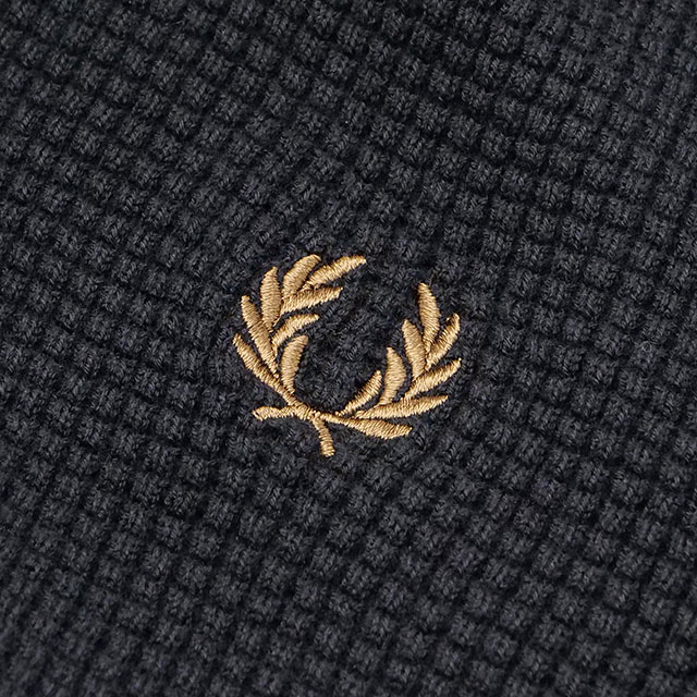 FRED PERRY（フレッドペリー） メンズ ワッフルステッチ ハーフジップ