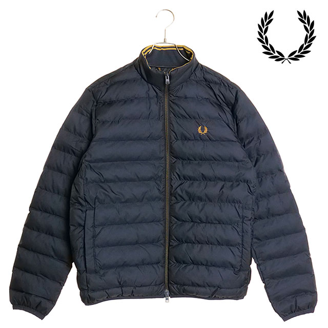 フレッドペリー FRED PERRY インサレーテッドジャケット J4564-608 FW24 INSULATED JACKET メンズ アウター 中綿ジャケット ブルゾン NAVY