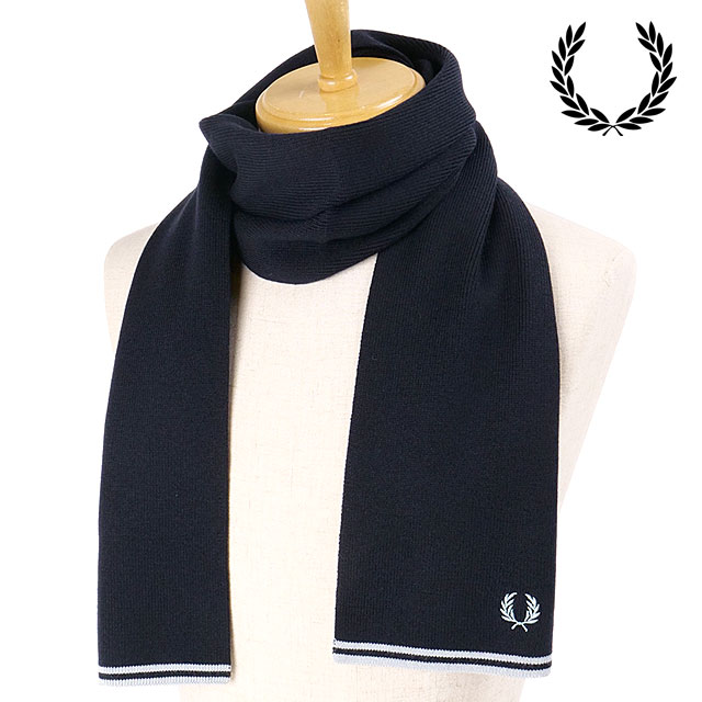 FRED PERRY フレッドペリー ツインティップ メリノウールスカーフ FRED PERRY（フレッドペリー） ツインティップドメリノウールスカーフ