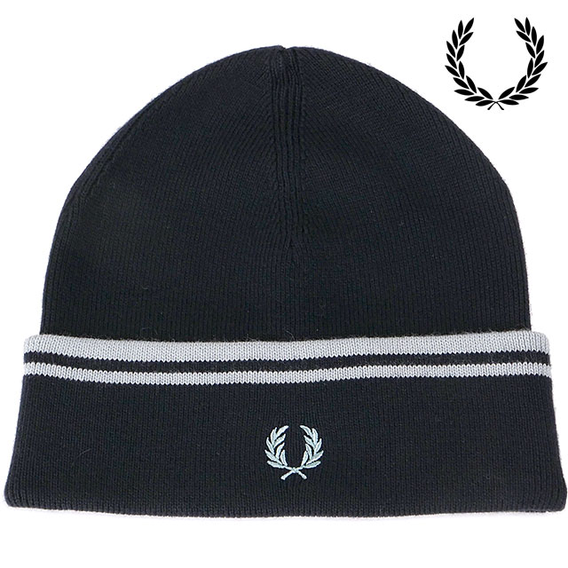 FRED PERRY フレッドペリー ニット帽 メリノ ウール ビーニー