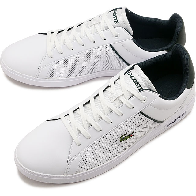 スニーカー LACOSTE europa base 7-48SMA0113 Lacoste Europa Base 7 48sma0113 Wht Dk Grn – buy the best
