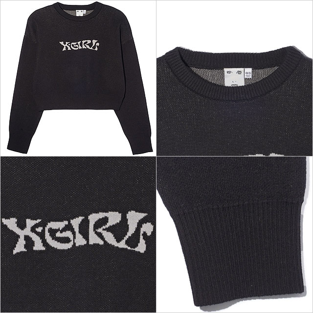 X-girl エックスガール バタフライコンパクトニットトップ
