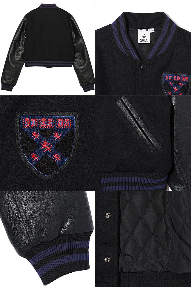 X-girl（エックスガール） ベイビースタジアムジャケット 105243021006