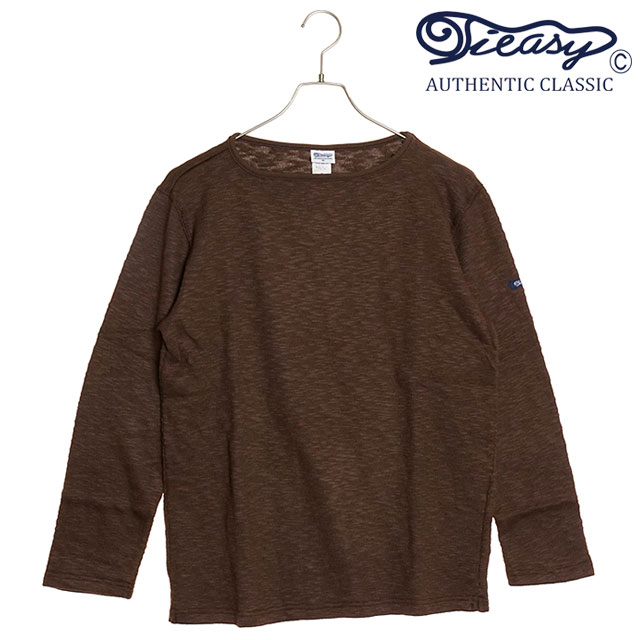 ティージー Tieasy メンズ オリジナルボートネックシャツ ORIGINAL BOATNECK SHIRT [te002] トップス 長袖Tシャツ 日本製 オーガニックコットン TIEASY（ティージー） オリジナルボートネックシャツ te002 Tieasy