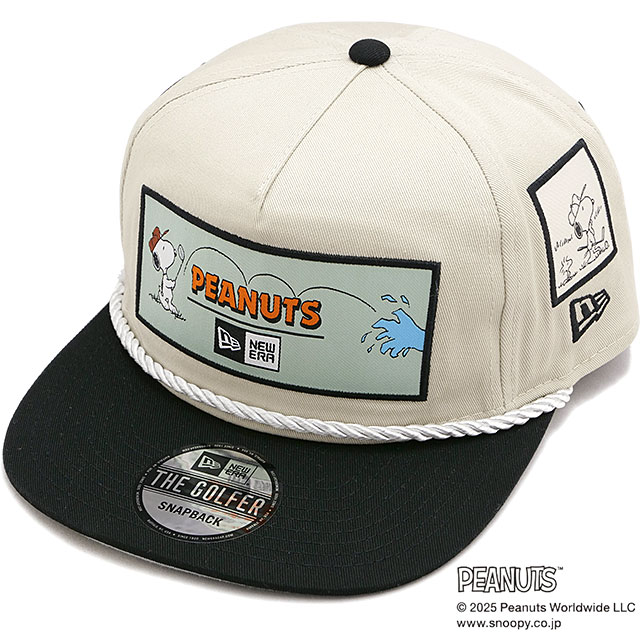 ☆美品NEW ERAニューエラコラボ×ピーナッツスヌーピーゴルフキャップ　帽子 9FIFTY ニューエラ コラボ ゴルフ ピーナッツ スヌーピー