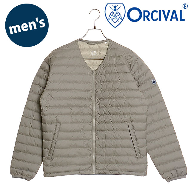 オーシバル ORCIVAL Vネック ブルゾン OR-A0601-DPL FW24 V NECK BLOUSON メンズ ライトアウター  インナーダウン ノーカラー KHAKI : 10079970 : SHOETIME - 通販 - Yahoo!ショッピング