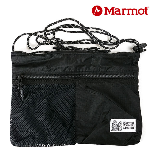 Marmot マーモット 登山フリースサコッシュ オデカケ黒 ユニセックス 新品 Marmot（マーモット） マーモットマウンテンワークス サコッシュ