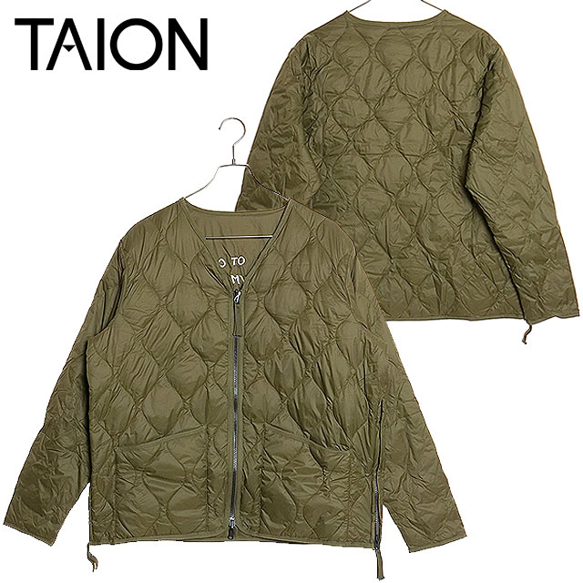 �^�C�I�� TAION ���o�[�V�u���gVETJAN�h�_�E���W���P�b�g TAION-JK03JS FW24 U REVERSIBLE �gVETJAN�h DOWN JACKET �����Y �A�E�^�[ 2WAY JAPAN SPECIAL OLV