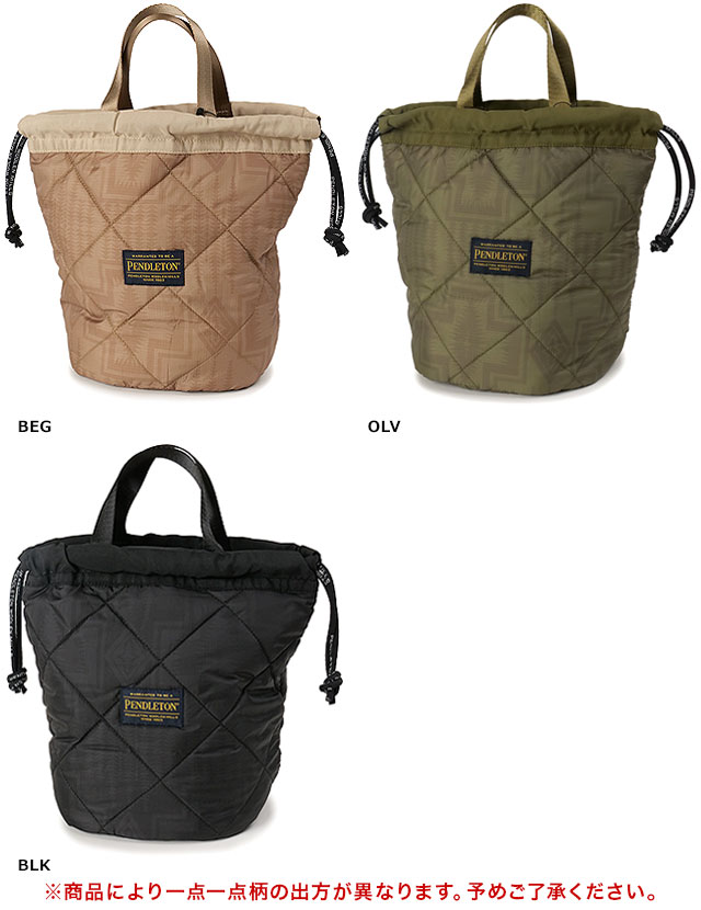PENDLETON（ペンドルトン） キルティングドローバッグ PDT-000-243020
