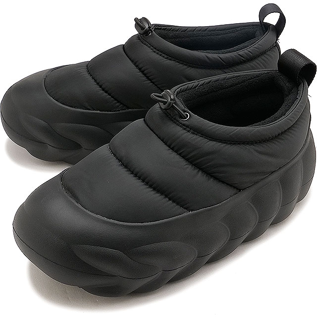 クロックス crocs スニーカー オーバーパフ モック 210668-060 FW24Q4 OverPuff Shorty メンズ・レディース 靴 スリッポン 厚底 Black Black 正規取扱店 | crocs | 01