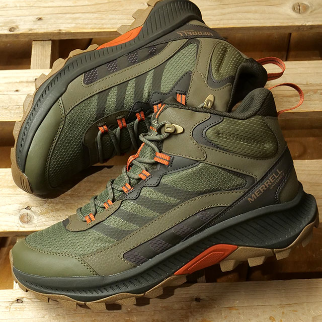 メレル MERRELL スニーカー スピードストライク2 ミッド ウォータープルーフ J037835 FW24 M SPEED STRIKE 2 MID  WATERPROOF ライトハイキング 防水 OLIVE : 10080273 : SHOETIME - 通販 - Yahoo!ショッピング