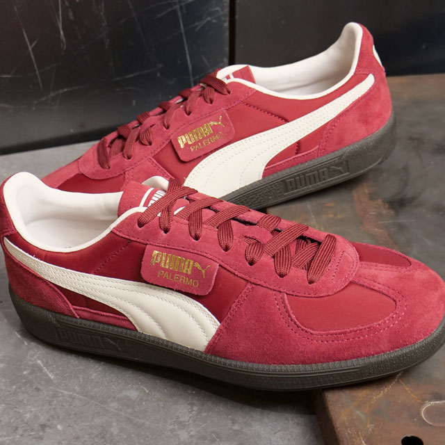 PUMA PALERMO OG / プーマ パレルモ OG レッド　24cm PUMA PALERMO CLUB RED-CLUB NAVY 24SP-I（プーマ パレルモ