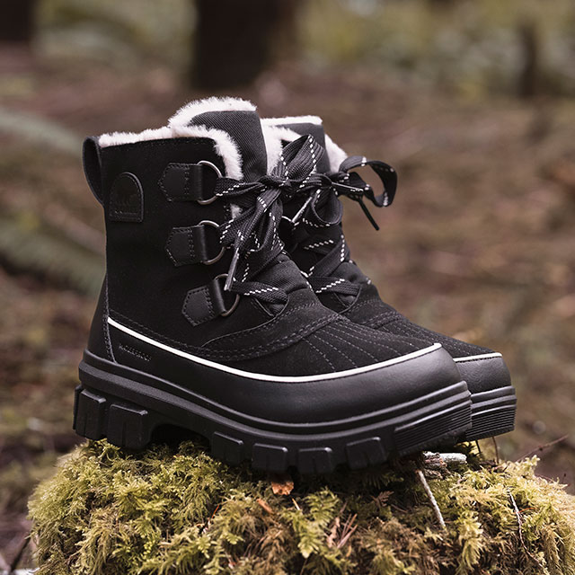 SOREL ブラック スノーブーツ SOREL - SOREL☆キッズスノーブーツ 14cm ブラックの通販 by