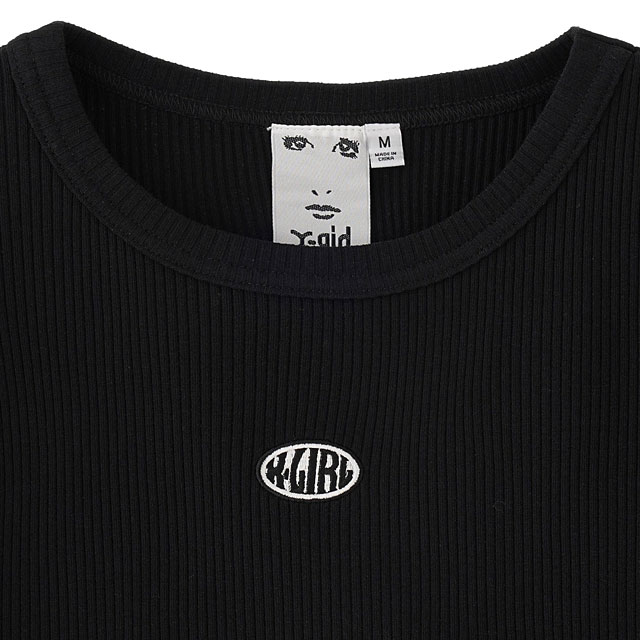 X-girl エックスガール オーバルロゴ ロングスリーブトップ