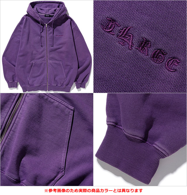 XLARGE（エクストラ ラージ） ピグメントダイ エンボスロゴ ジップ 