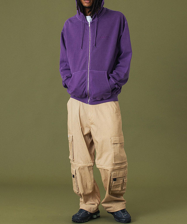 XLARGE（エクストラ ラージ） ピグメントダイ エンボスロゴ ジップ