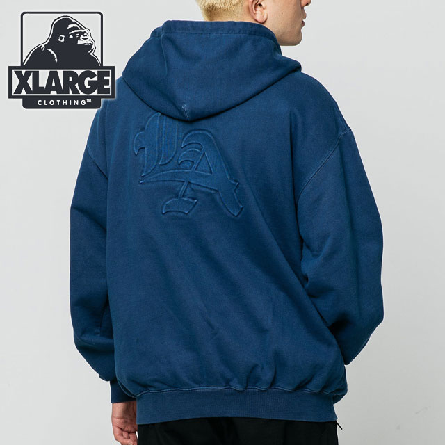 XLARGE（エクストラ ラージ） ピグメントダイ エンボスロゴ ジップ 
