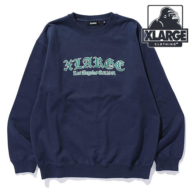 XLARGE（エクストラ ラージ） オールドイングリッシュロゴ クルー