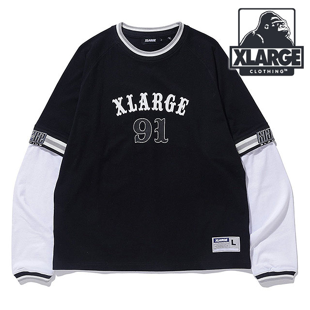 XLARGE エクストララージ 91 レイヤード ロングスリーブTシャツ