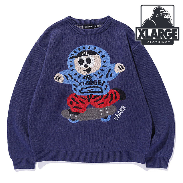 XLARGE（エクストラ ラージ） ボーイ クルーネックニット 101244015006