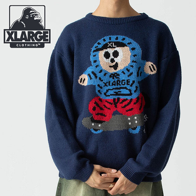 XLARGE（エクストラ ラージ） ボーイ クルーネックニット 101244015006