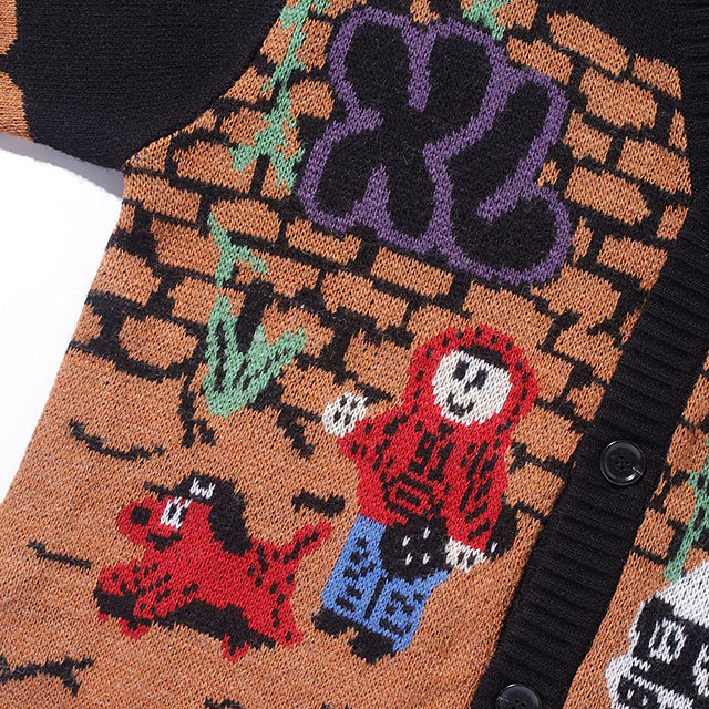 XLARGE（エクストラ ラージ） ボーイ ニットカーディガン 101244015007