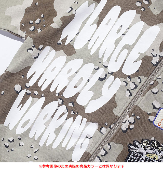 XLARGE（エクストラ ラージ） マルチロゴ ジップアップフーデッド