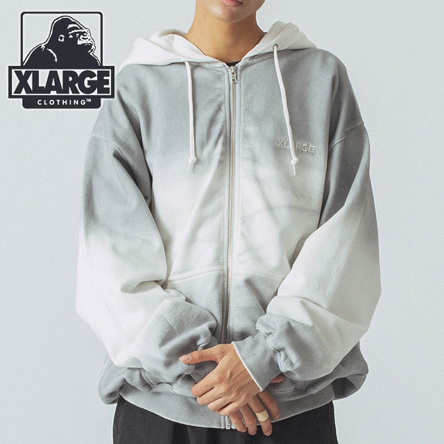 XLARGE（エクストラ ラージ） ミストダイ ジップアップフーデッド
