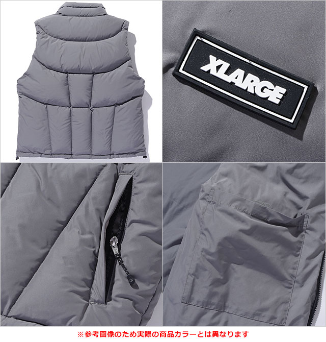 XLARGE エクストララージ パネルド ダウンベスト