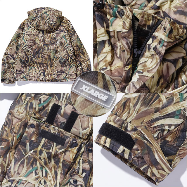 XLARGE（エクストラ ラージ） ラグランパファー フーデッドジャケット