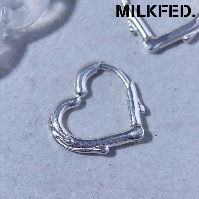 Yahoo! Yahoo!ショッピング(ヤフー ショッピング)コラボ ミルクフェド MILKFED. ラニー メルティハート チェーンイヤリング 103244054013WINTER MILKFED.×LANIE MELTY HEART CHAIN EARRING SILVER 正規取扱店