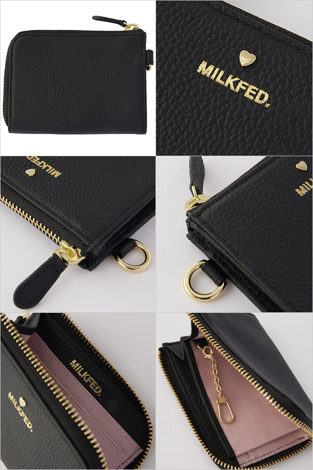 MILKFED.（ミルクフェド） MILKFED. Lシェープド レザーウォレット