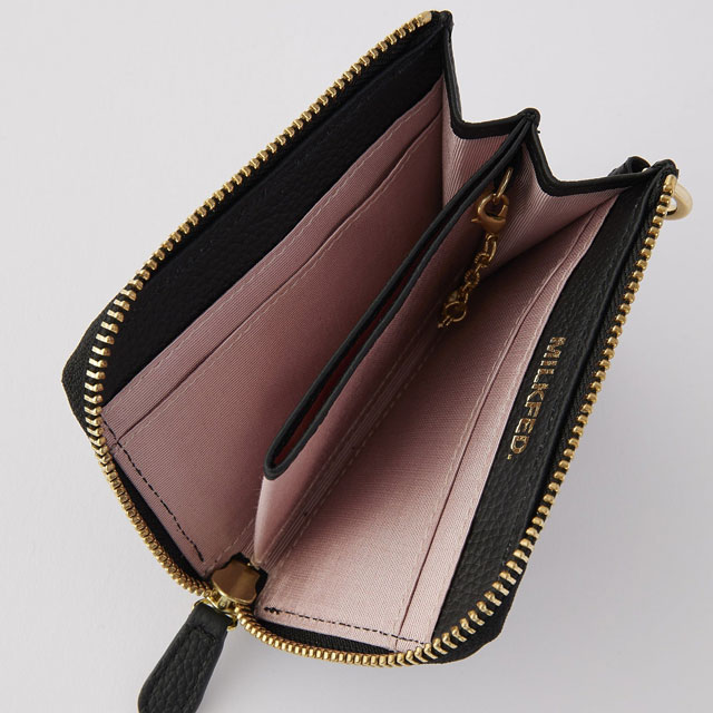 MILKFED.（ミルクフェド） MILKFED. Lシェープド レザーウォレット