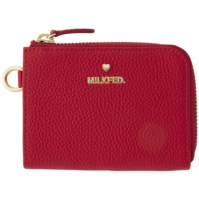 MILKFED.（ミルクフェド） MILKFED. Lシェープド レザーウォレット