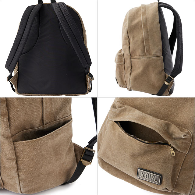 X-girl（エックスガール） キャンバスデイパック 105244053010
