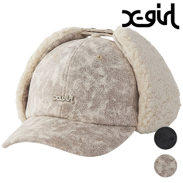 X-girl（エックスガール） ドッグイヤーボアキャップ 105244051007