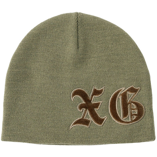 X-girl エックスガール パッチドロゴ ビーニー 105244051003