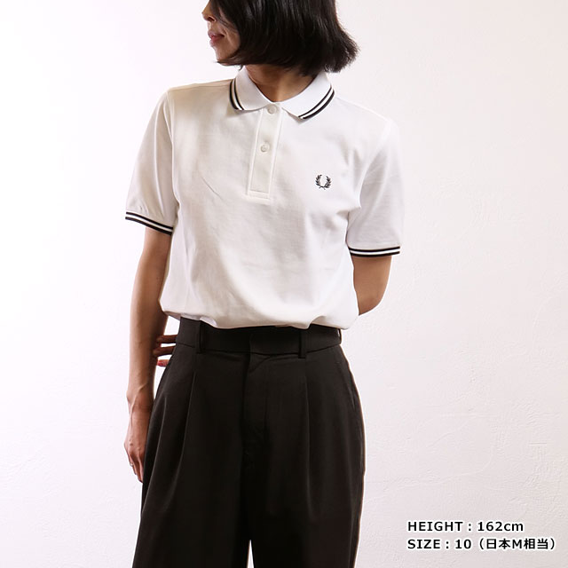 フレッドペリー ホワイト ポロシャツ 半袖　G3600 FRED PERRY ポロシャツ ポロ The Fred Perry Shirt - G3600