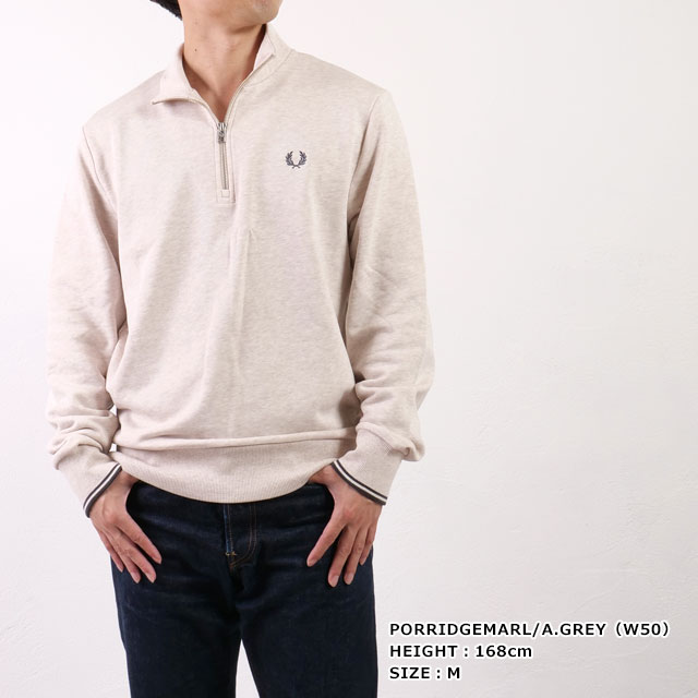FRED PERRY（フレッドペリー） ハーフジップ スウェットシャツ M3574
