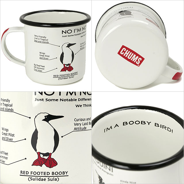 CHUMS チャムス エナメルマグ CH62-2177 SS25 375ml Enamel Mug