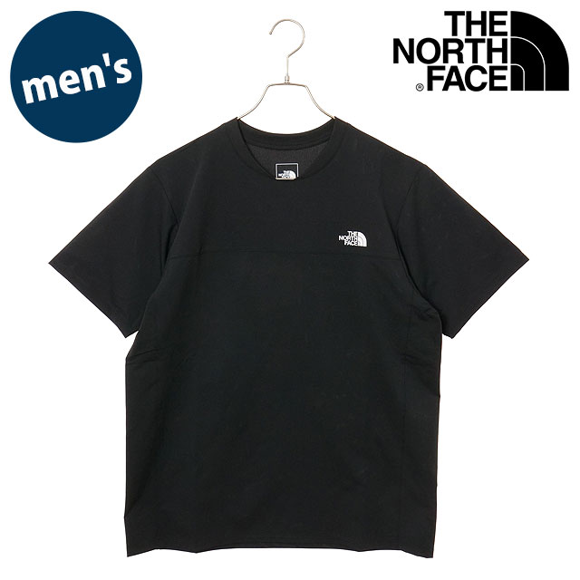 �U�E�m�[�X�E�t�F�C�X THE NORTH FACE �V���[�g�X���[�u�e�b�N�N���[ NT22599-K SS25 S S Tech Crew �����Y �R�ۖh�L �u���b�N  ���K�戵�X