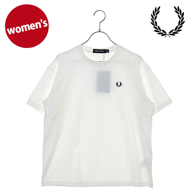 �t���b�h�y���[ FRED PERRY �N���[�l�b�NT�V���c G1142-129 SS25 CREW NECK T-SHIRT ���f�B�[�X �g�b�v�X ���� �R�b�g���W���[�W�[ SNOW-WHITE  ���K�戵�X
