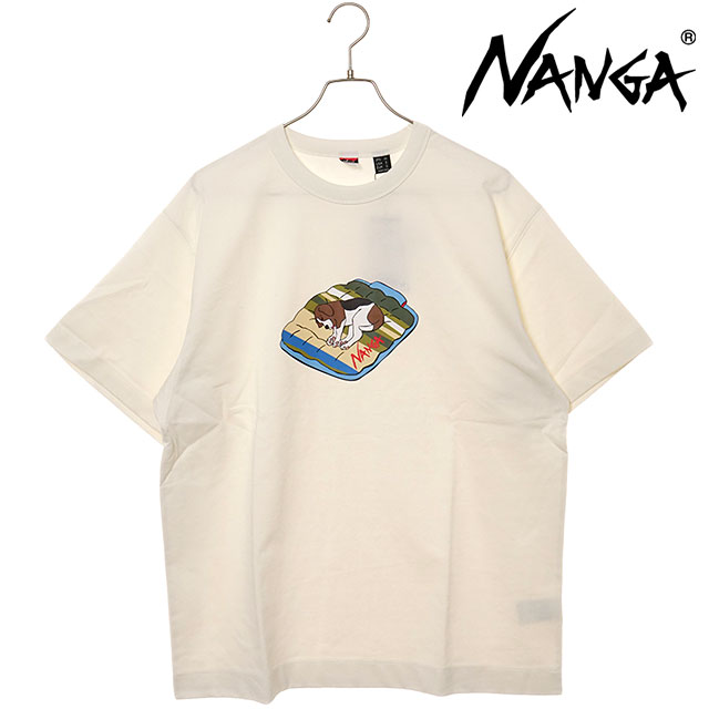 �i���K NANGA �G�R�n�C�u���b�hT�V���c �h�b�O�v�����g N2500-1M020Z SS25 ECO HYBRID TEE DOG PT �����Y �g�b�v�X ���� �E�V�I�_�q���A�L WHT